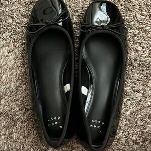 Black Patent Leather Ballet Flats